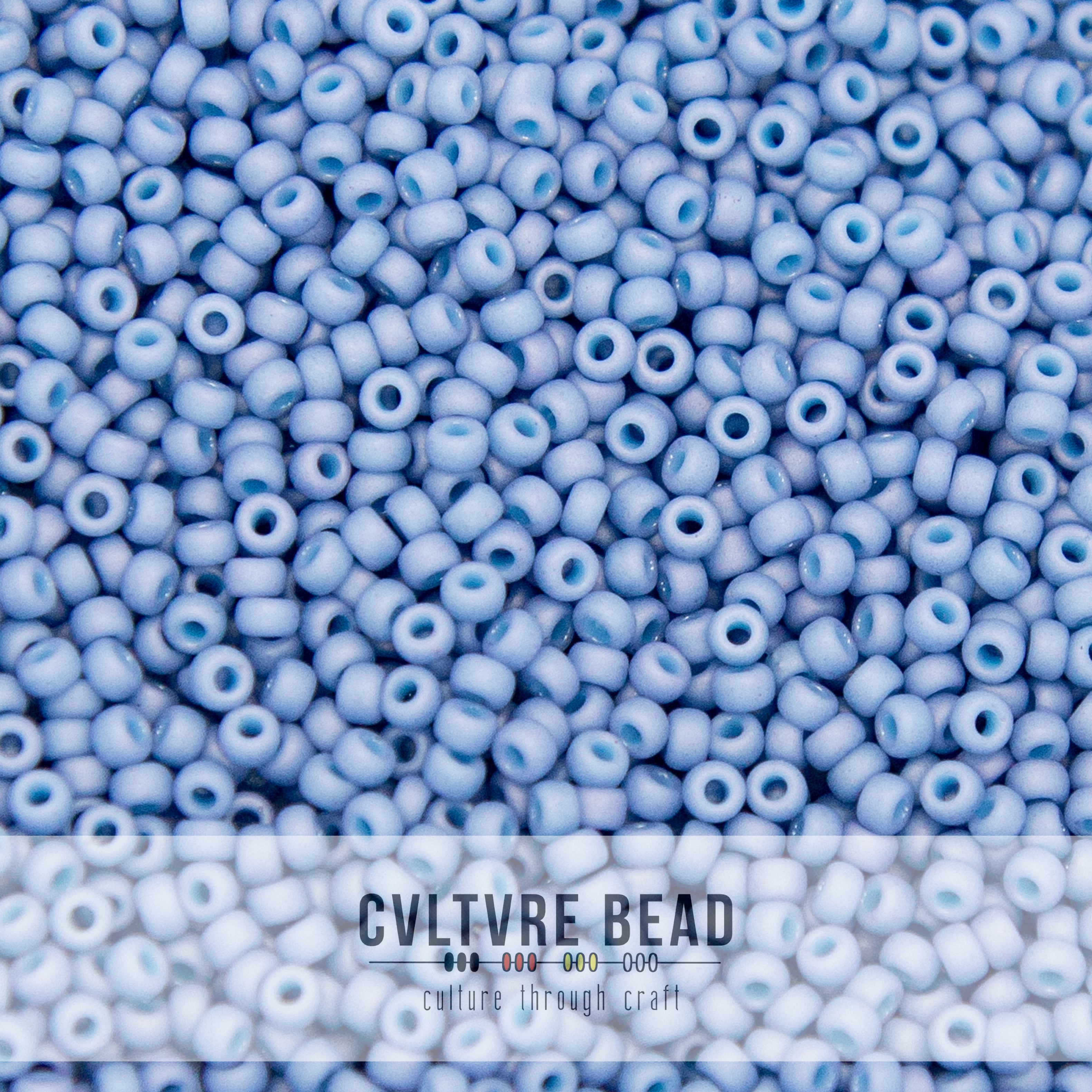 11/0 Matte Slate Blue AB - 23g - Miyuki Seed Bead